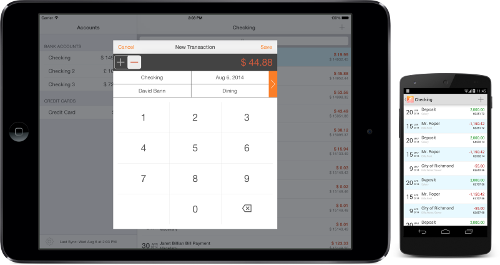 Moneydance running on mobile devices.